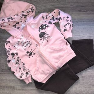 Pulla Bulla Girls Paris Hoodie Zip set